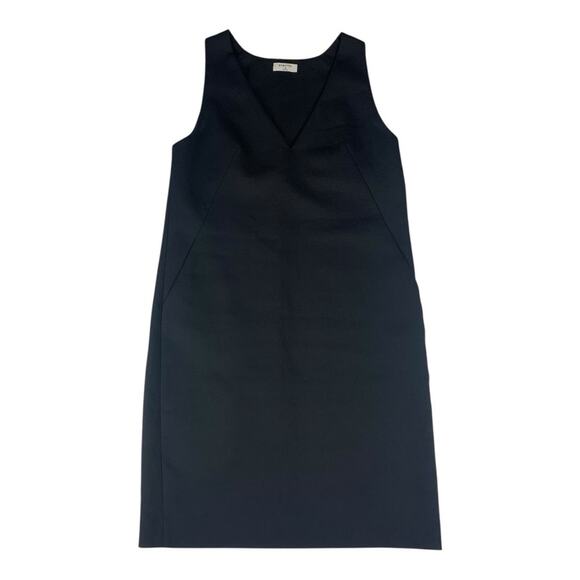 Babaton size 10 medium Black Sheath textured Dress V-Neck business casual - Picture 1 of 12